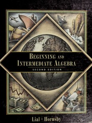 Cover of edition beginninginterme0000lial