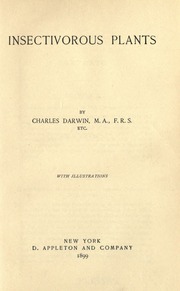Cover of edition insectivorouspla00darwiala
