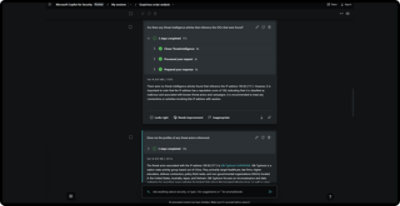 Analýza hrozeb: Nenašly se žádné články pro IP 185.82.217.3. Skóre reputace 100, což značí škodlivou aktivitu Typhoon (HAFNIUM).