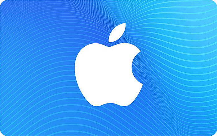 Frente de una tarjeta App Store y iTunes