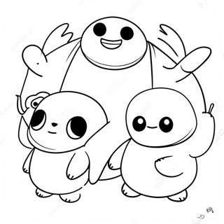 Sød Baymax Med Venner Malebog 29455-23279