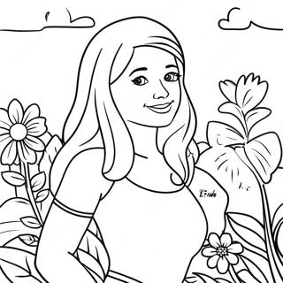 Mary Jane In Einem Schönen Garten Ausmalbild 33263-26296