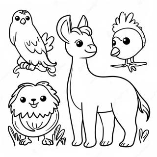 South America Animals Coloring Page 63653-50357