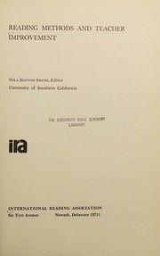 Cover of: Reading methods and teacher improvement.