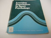 Cover of: Learning experiences in sport psychology