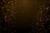 Particulate nature of matter - ornage particle graphic on black