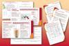 A collection of screenshots showing teacher notes, student sheet and presentation slides