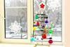 A Christmas tree made from lab equipment