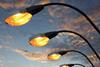 Sodium street lamps