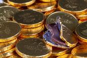 An image showing chocolate gold coins