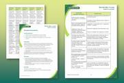 A collection of screenshots of the student sheet and teacher notes