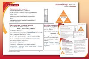 Preview of the student and teacher sheets on orange-red background