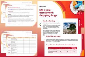Example pages from teacher notes, student worksheets and classroom slides that make up this resource