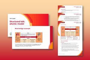 Example pages from the student worksheet and teacher notes that make up this resource