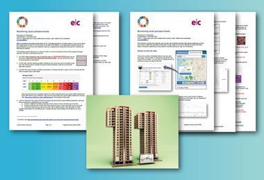 An image showing the pages available in the downloads with two flats in the shape of an 11 in the foreground. 