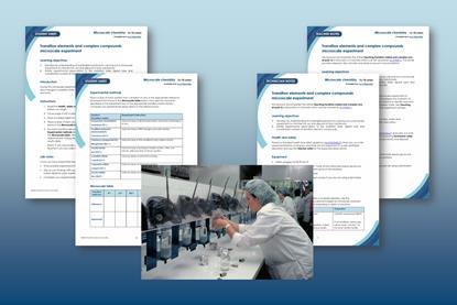 Preview of the Transition metals microscale experiment student sheet, teacher and technician notes and the article index image of extracting blood from Atlantic horseshoe crabs