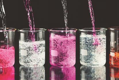Magic beakers water wine chemical change