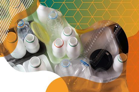 Photo of a selection of different household plastics