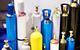 picture of lots of metal cylinders with compressed gas inside