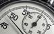 Close-up of stopwatch face