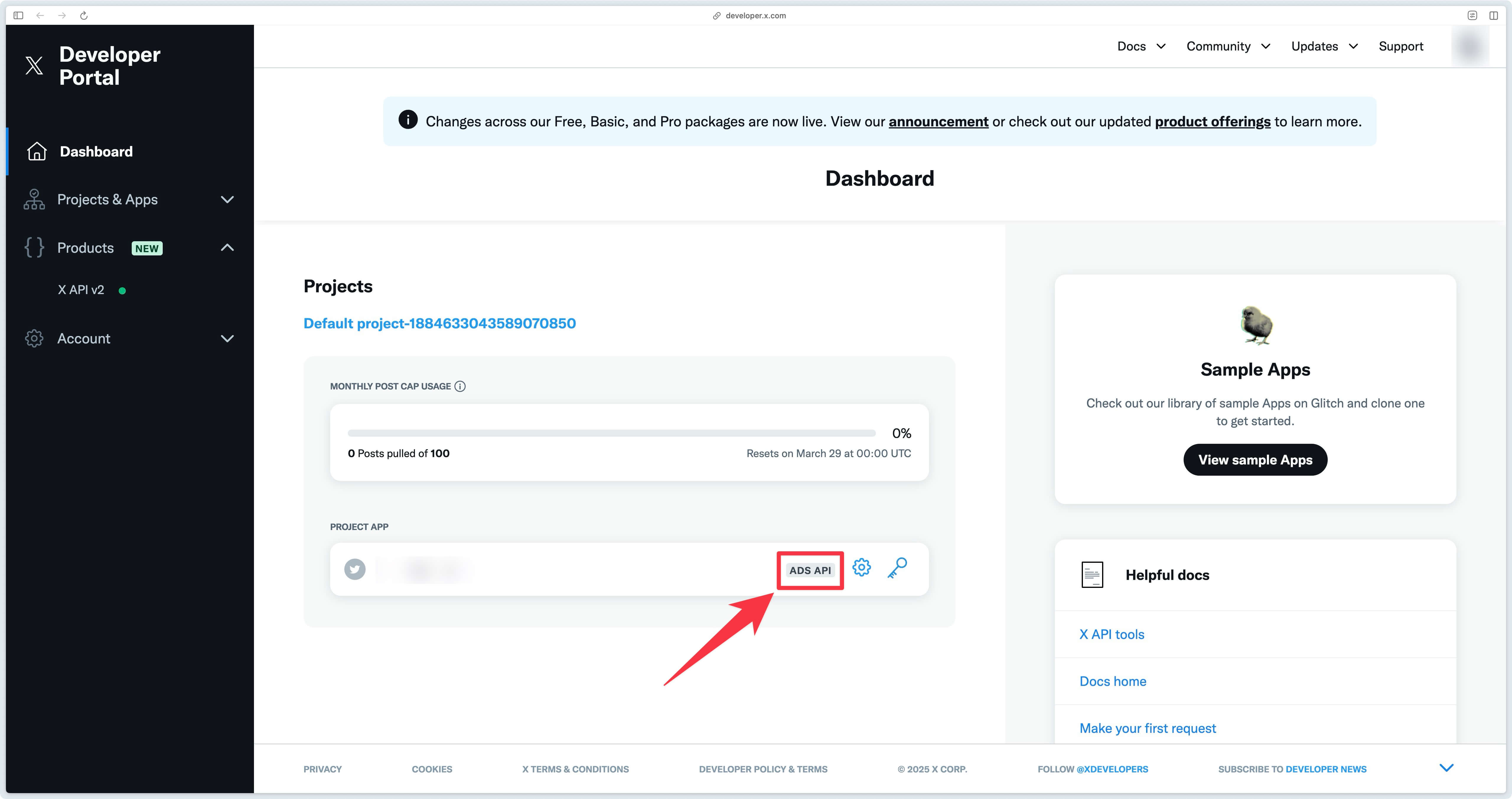 Authorized access to the X Ads API