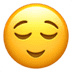 😌 Visage Soulagé Emoji sur la plateforme Apple