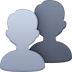 busts-in-silhouette Emoji facebook