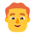 man-red-haired Emoji microsoft