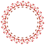 Santa Waving Frame