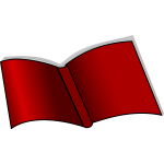 Thin red cover book