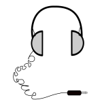 Vector graphics of headphones