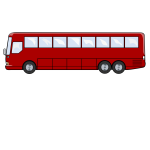 Tour bus vector drawing
