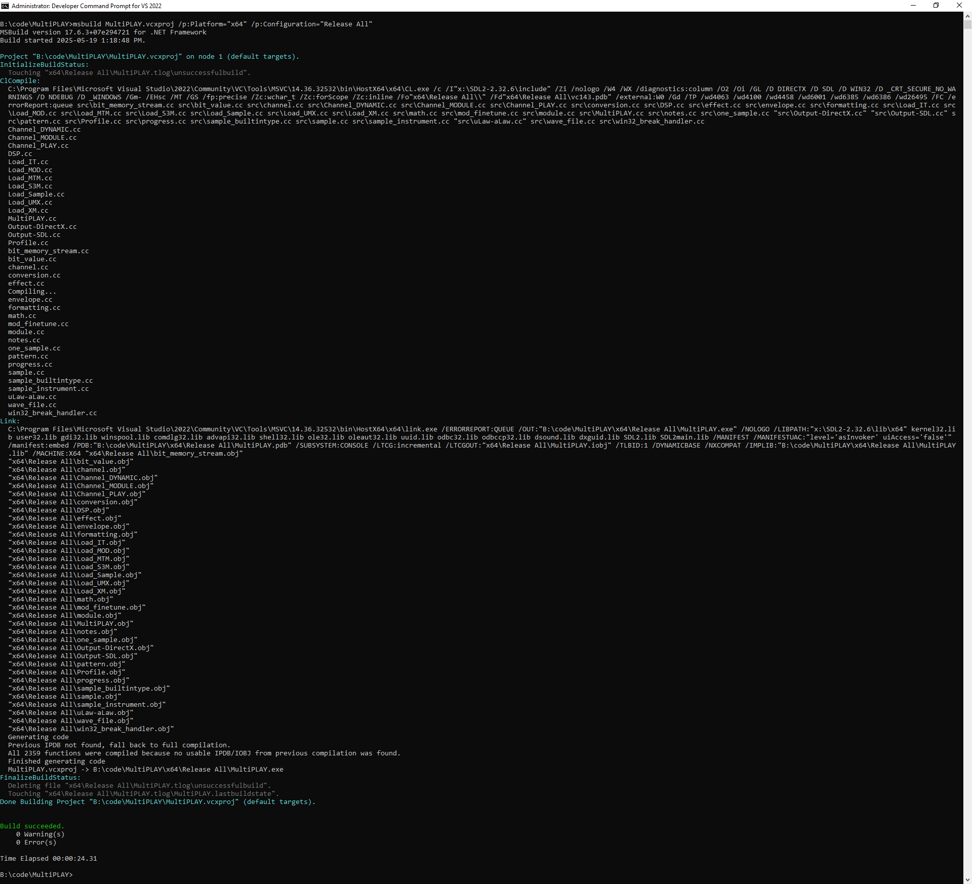 MSBuild command-line build