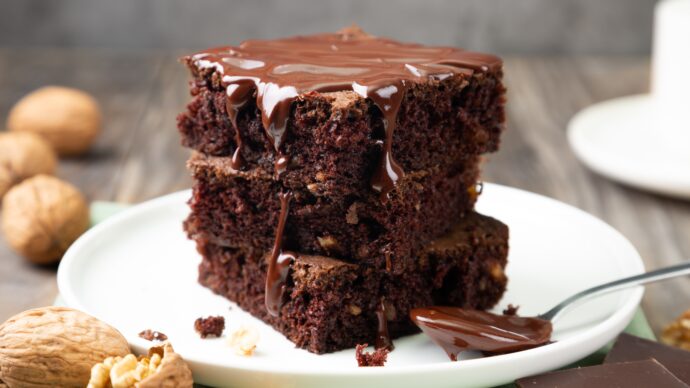 Gâteau aux noix et chocolat