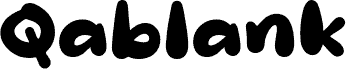 Qablank フォント