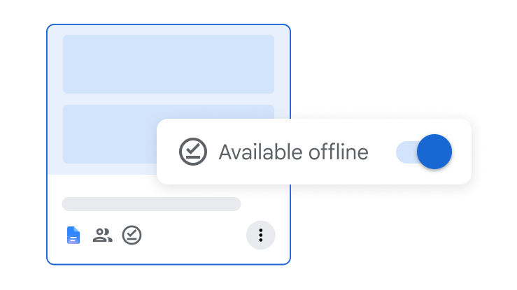 Toggle option to work offline