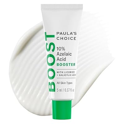 Paulas Choice BOOST 10% Azelaic Acid Booster Cream Gel Face Serum With Salicylic Acid, Minimizes Look Of Redness & Fades Discoloration, Oil-Free Skin Brightening Serum For Face, Fragrance-Free