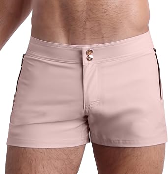 Bang Mens Swimwear - Beach Shorts - Stretchy Quick-Dry All-Use Premium Swimsuit Trunk Square Cut