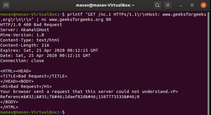 To-send-an-HTTP-Request-Using-Netcat-Command-in-Linux