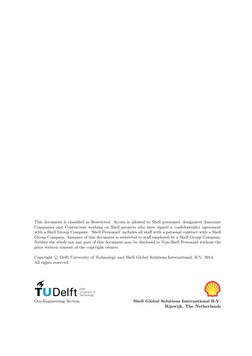This document is classiﬁed as Restricted. Access is allowed to Shell personnel, designated Associate
Companies and Contractor