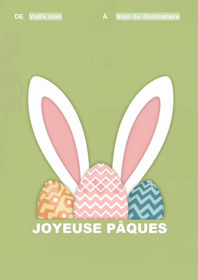 Carte de vœux de Pâques 1