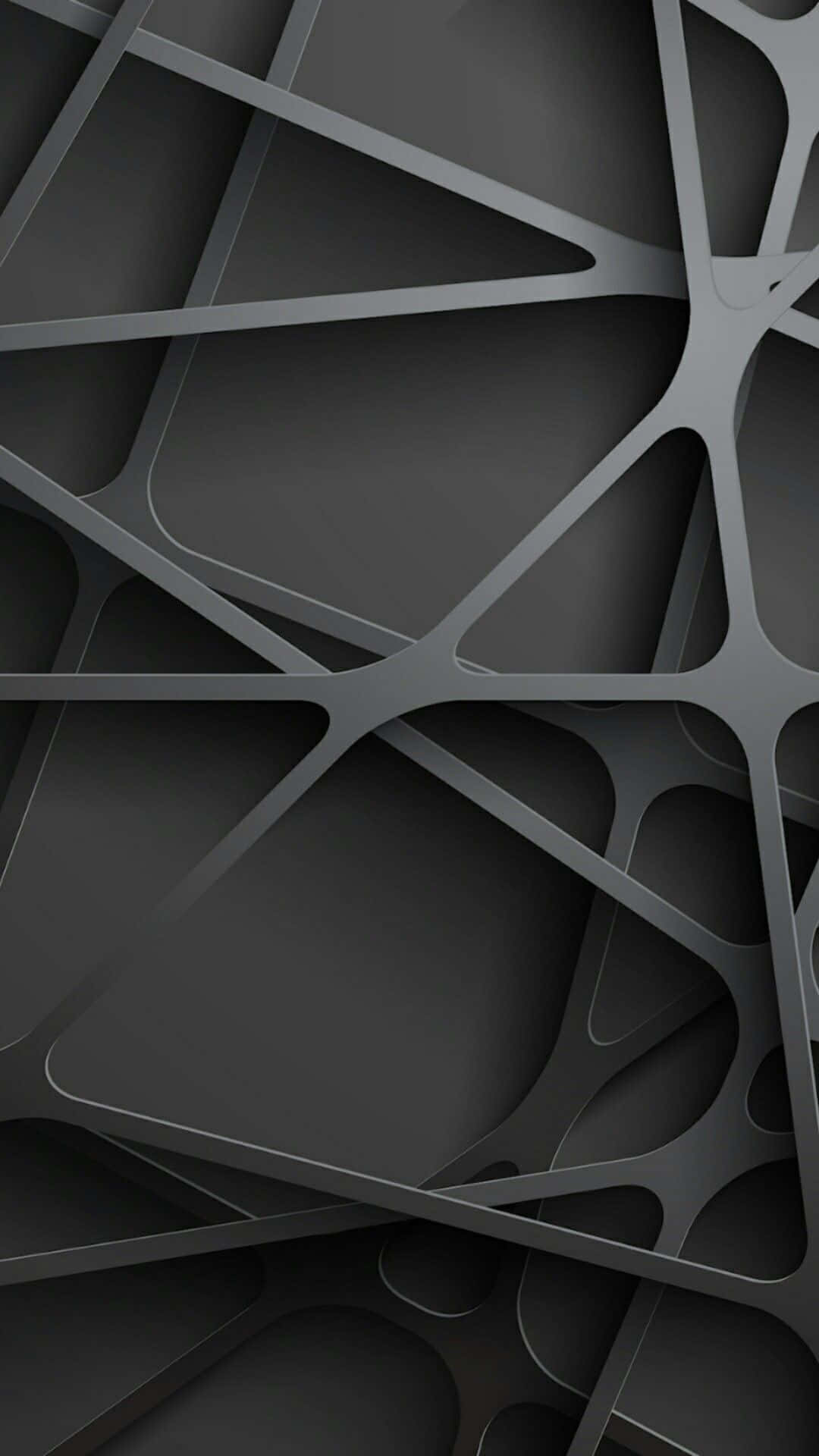 Cool Gray 3D Lines Wallpaper