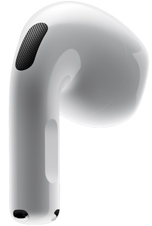 AirPods 4,展示 AirPod 的背面。