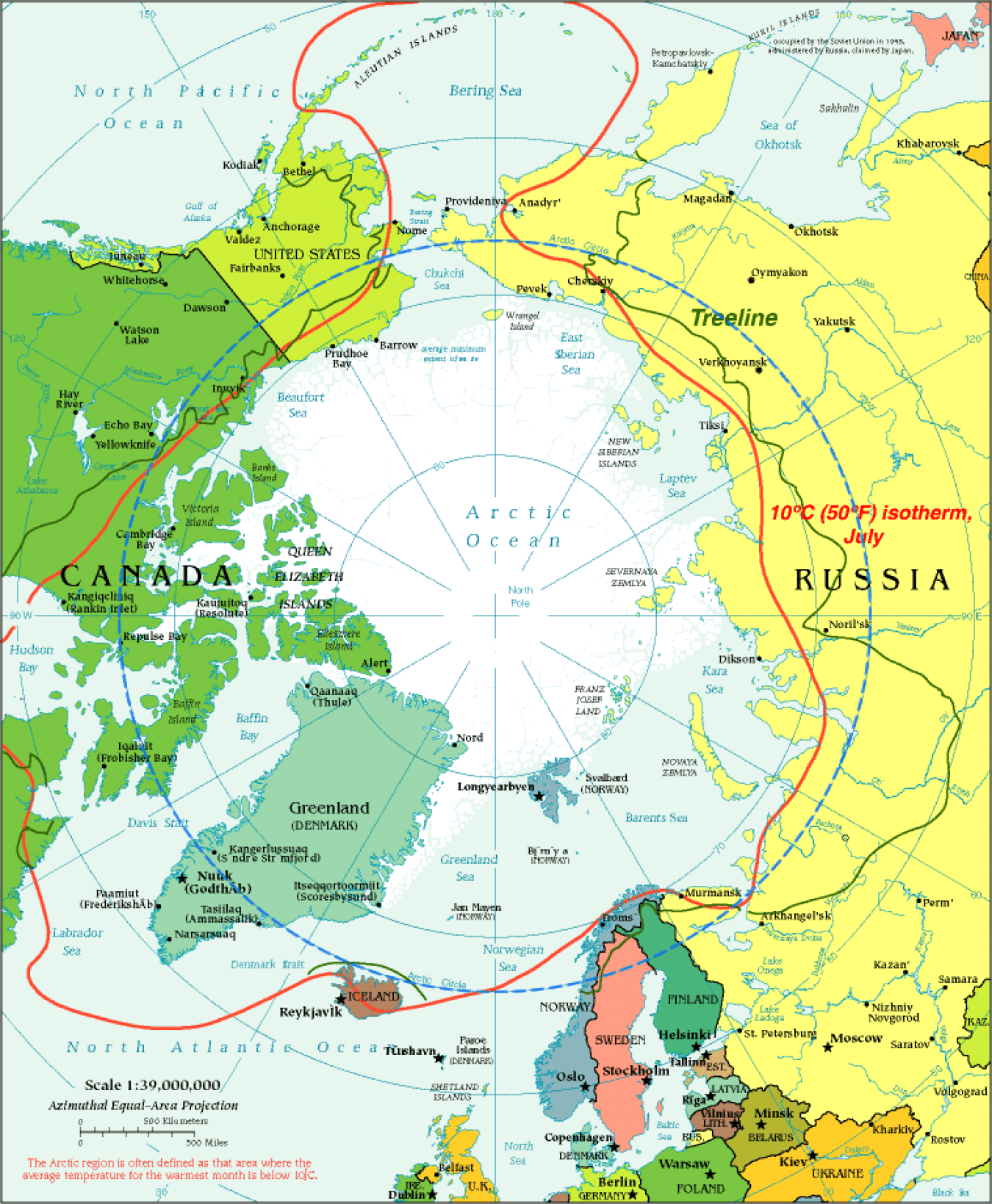 Arctic Region Map