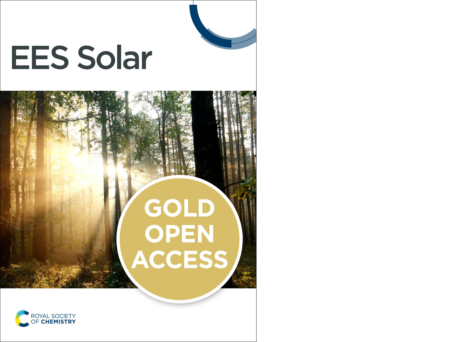 Journal cover for EES Solar, a premier interdisciplinary journal from the Royal Society of Chemistry dedicated to publishing high-impact research on solar energy and photovoltaics. 