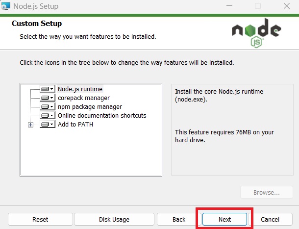 NodeJS installtion