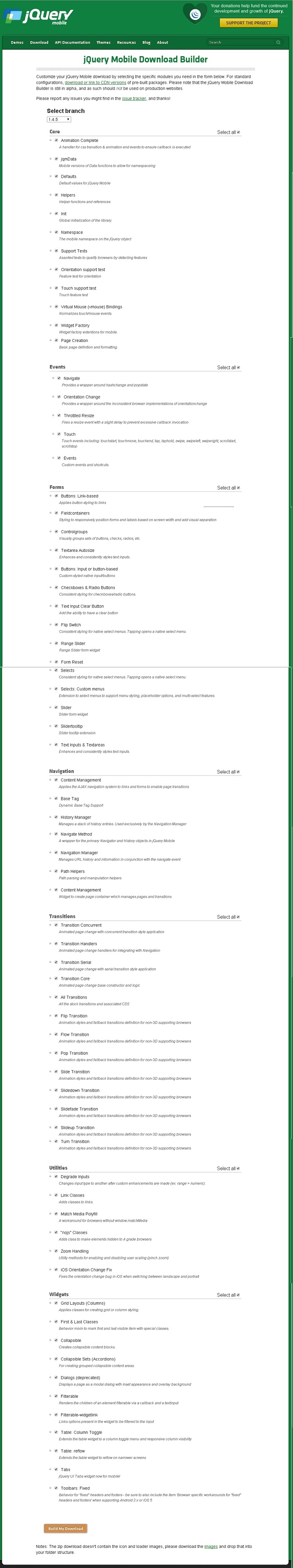 jQuery Mobile