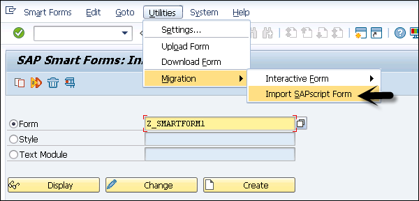Import SAPscript