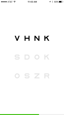 typography on Simple Contacts
