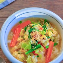 卵と野菜のやさしいクッパ